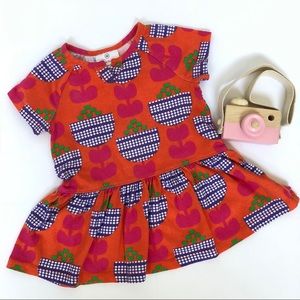 Hannah Andersson Tunic Shirt Dress Floral Print